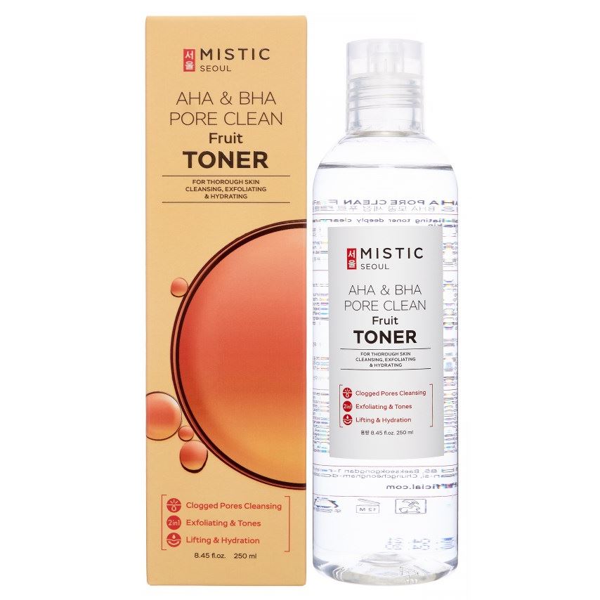 Mistic Care Aha & Bha Pore Clean Fruit Toner  Toner Очищающий тонер с фруктовыми кислотами 
