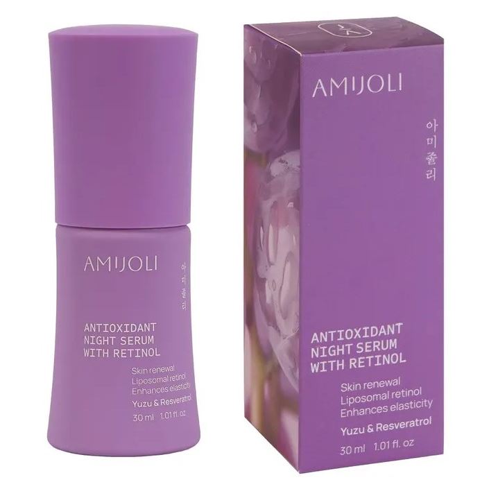AMIJOLI Antioxidant Antioxidant Night Serum With Retinol Yuzu & Resveratrol  Ночная обновляющая сыворотка с ретинолом, экстрактом юдзу и ресвератролом