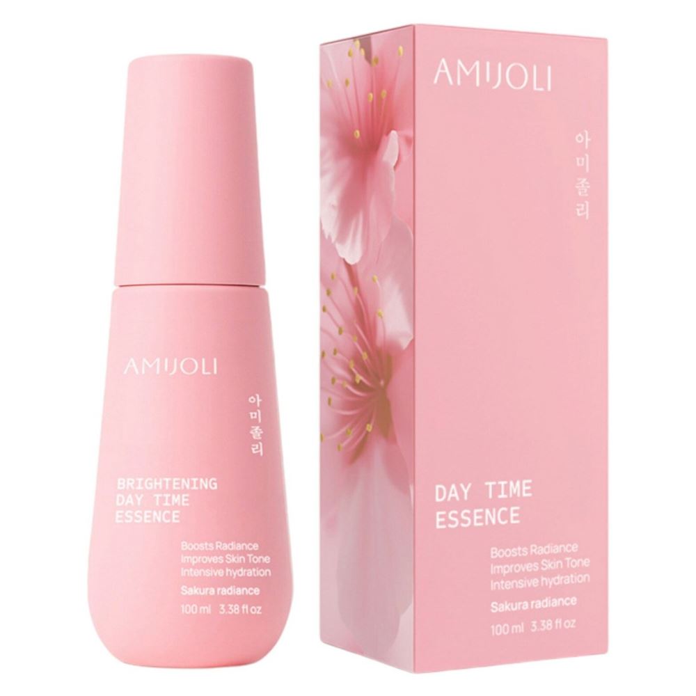 AMIJOLI Brightening Дневная эссенция для увлажнения кожи с муцином улитки и экстрактом сакуры Brightening Day Time Essense Sakura Radiance 