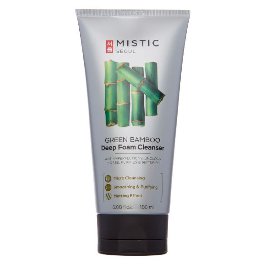 Mistic Care Green Bamboo Deep Foam Cleanser  Глубокоочищающая пенка для умывания с экстрактом бамбука 