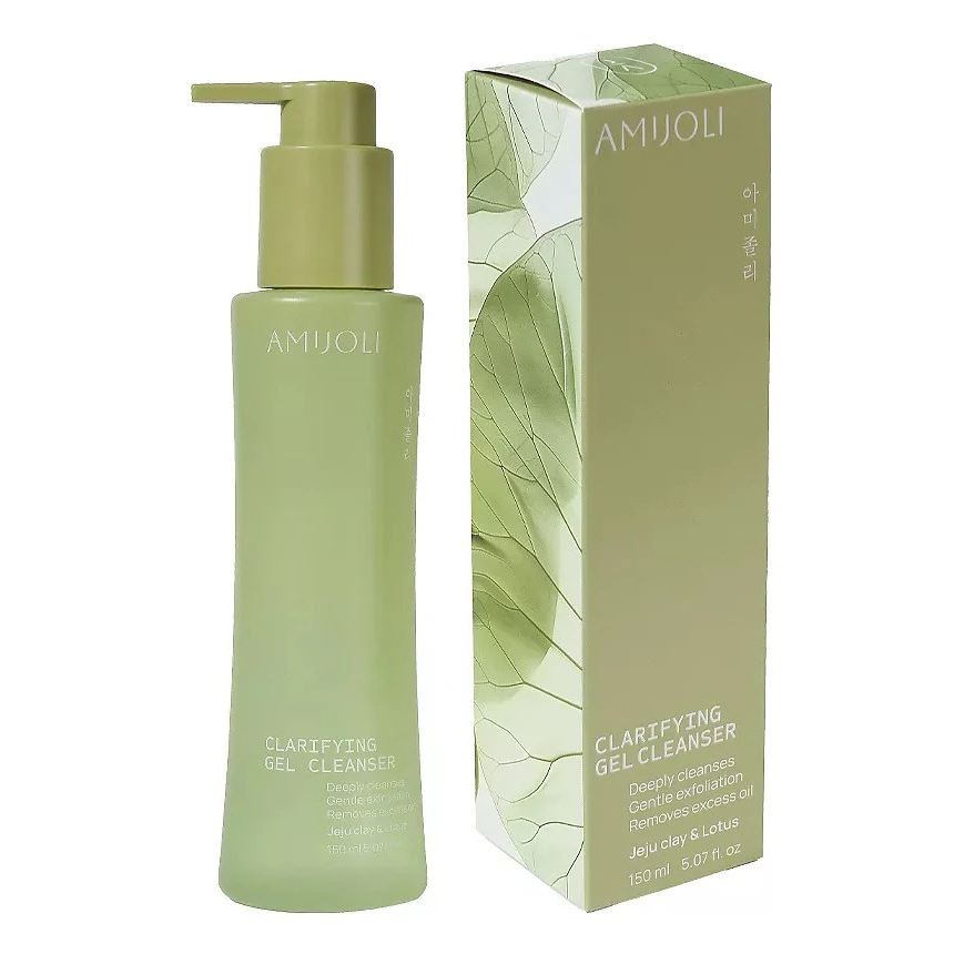 AMIJOLI Clarifying  Clarifying Gel Cleanser JeJu Clay & Lotus  Очищающий гель для умывания с кислотами, вулканической глиной и экстрактом лотоса