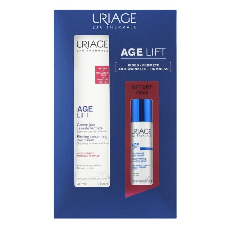 Uriage Age Protect Набор Age Lift Firming Smoothing Набор: Антивозрастной разглаживающий крем для лица + Антивозрастная разглаживающая, укрепляющая сыворотка для лица