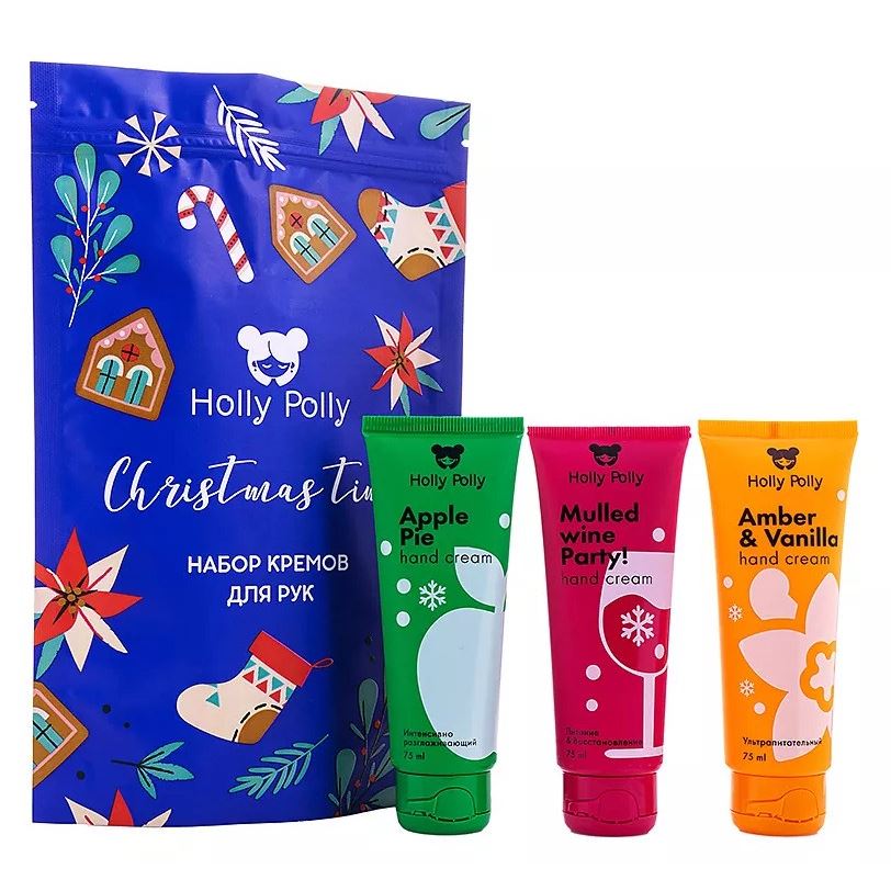 Holly Polly Hand & Foot Care Christmas Time Набор для рук  Набор новогодних кремов для рук 