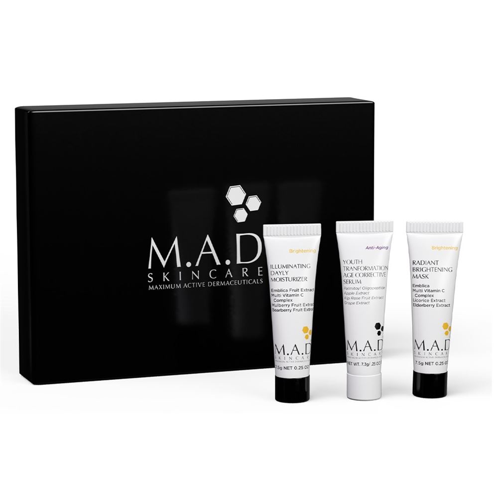 M.A.D Skincare Anti-Age Набор «Безупречная кожа» для создания идеального тона и антиэйдж эффекта Набор Flawless Skin Set: сыворотка, маска, дневной крем