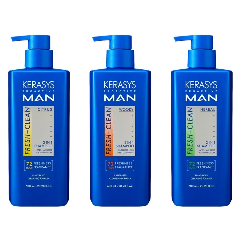 KeraSys Hair Care  Proactive Man 2-IN-1 Шампунь + кондиционер для мужчин 2 в 1
