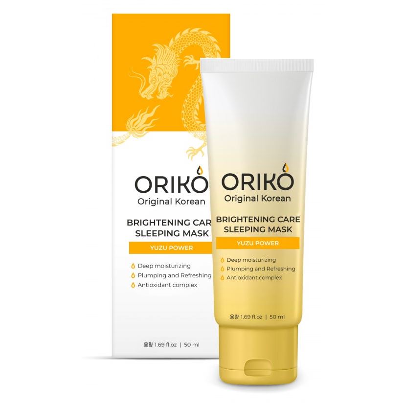ORIKO Original Korean Brightening Care Brightening Care Sleeping Mask With Yyuzu Eextract  Ночная маска для лица с экстрактом юдзу, выравнивающая тон кожи 