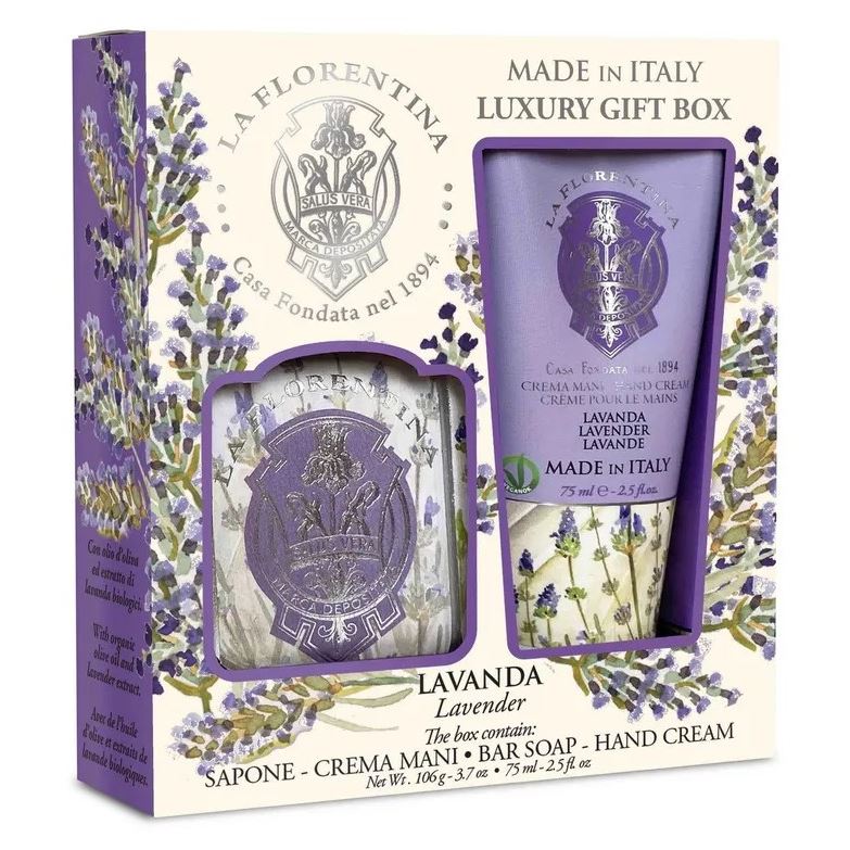 La Florentina Body Care Набор Bellosguardo Lavender Набор Лаванда: Крем для рук + Мыло 