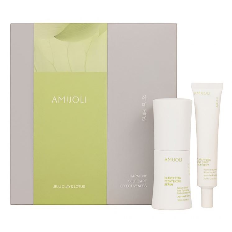 AMIJOLI Clarifying  Набор Jeju Clay& Lotus Clarifying  Набор: сыворотка для лица, гель для точеного применения 