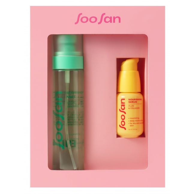 SooSan Face Care Набор Glow & Comfort Set  Набор: мист для лица, сыворотка для лица 