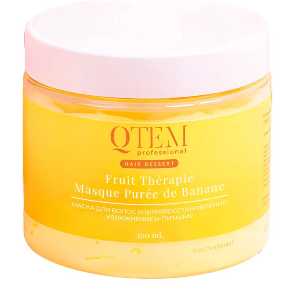 Qtem Hair Regeneration Hair Dessert Fruit Thérapie Masque Purée de Banane Маска для волос  ультравосстановление,  увлажнение и питание "Банановое пюре"