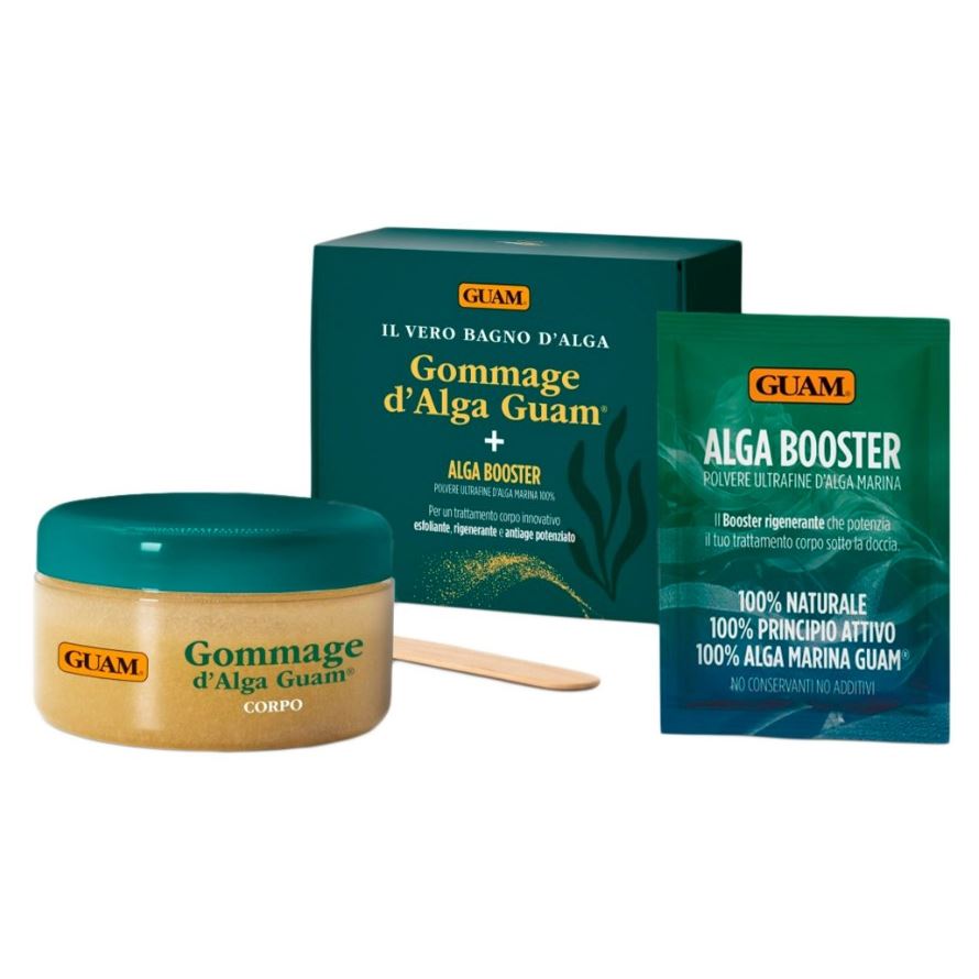 Guam BAGNO Набор Скраб для тела Восстанавливающий с морскими водорослями + бустер Il Vero Bango D`Alga  Набор Скраб для тела Восстанавливающий с морскими водорослями + бустер