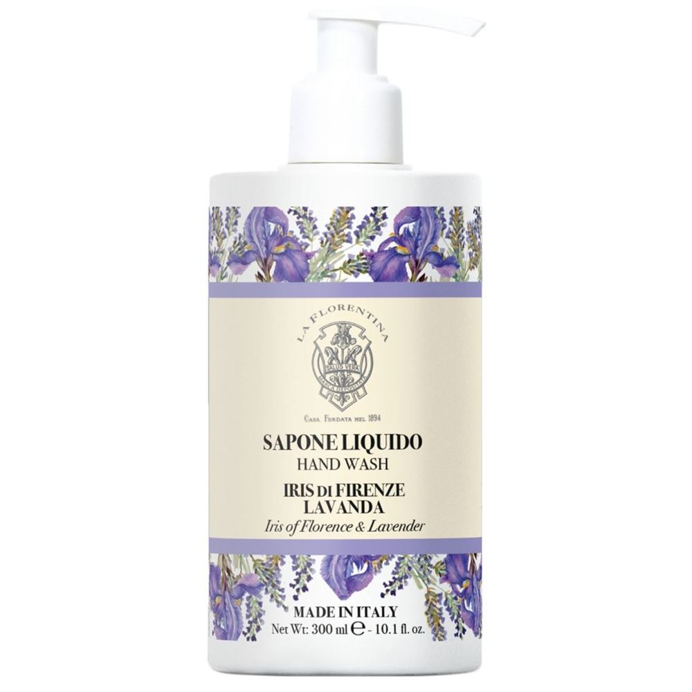 La Florentina Body Care Hand Wash Iris of Florence & Lavender Коллекция Pomario.  Жидкое мыло Флорентийский Ирис и Лаванда 