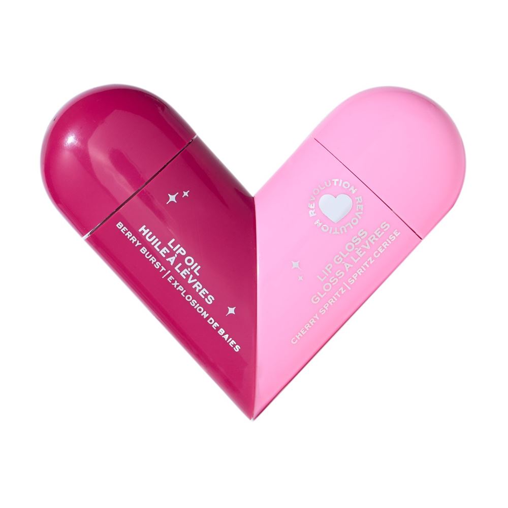 I Heart Revolution Make Up Midnight Cherry Twistable Lip Gloss And Lip Oil Duo Масло и блеск для губ