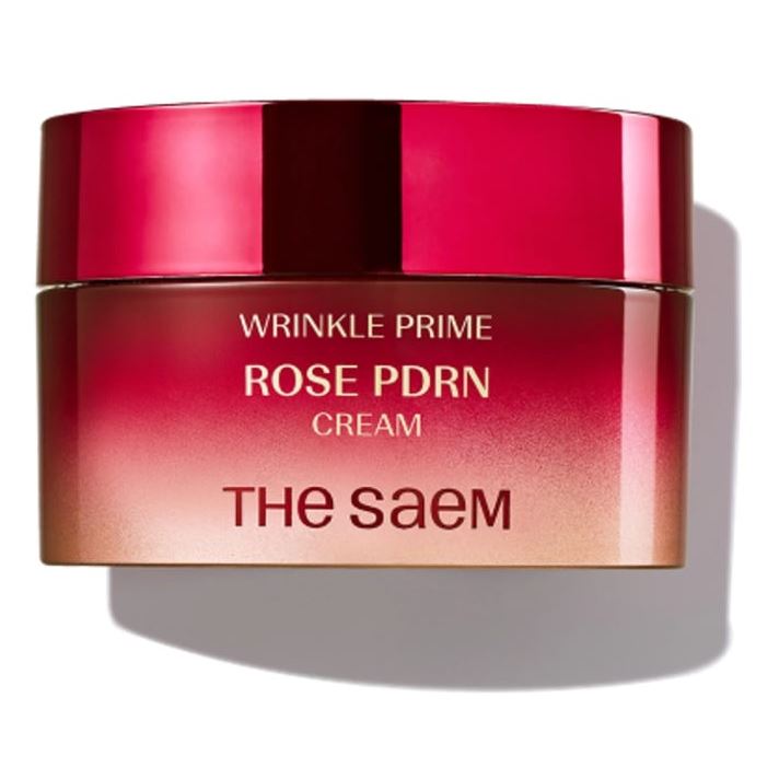 The Saem Face Care Wrinkle Prime Rose PDRN Cream Крем для лица с PDRN розы 