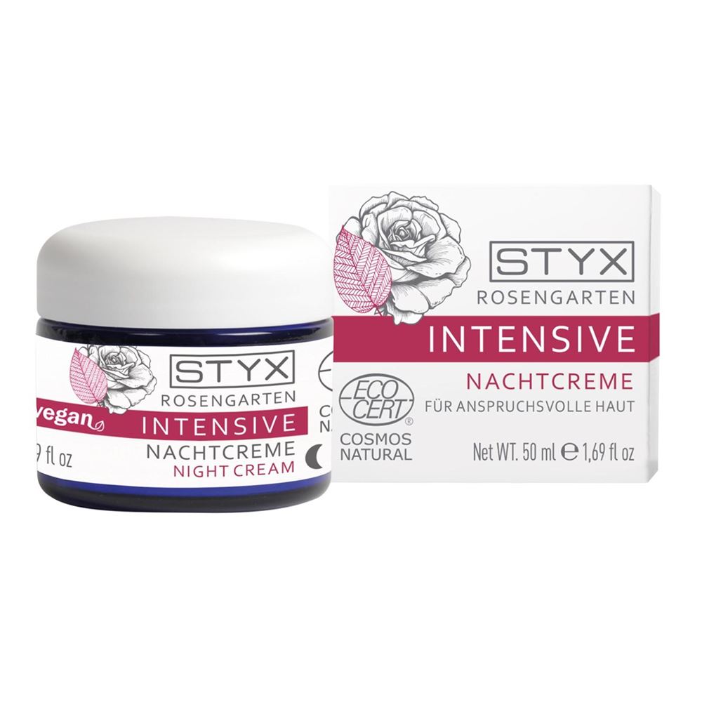 STYX Cерия "Розовый сад" Ночной крем Розовый сад Интенсив Rosengarten Intensive Nachtcreme